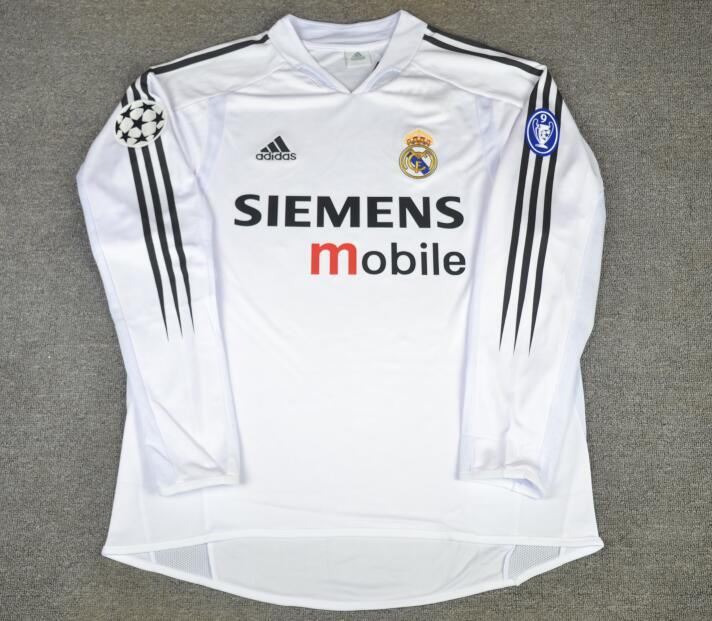 AAA Quality Real Madrid 04/05 Home Long Soccer Jersey